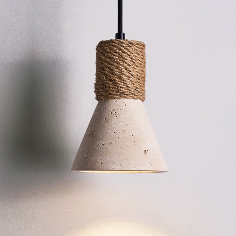 Valeria Travertine Rope Wall Lamp