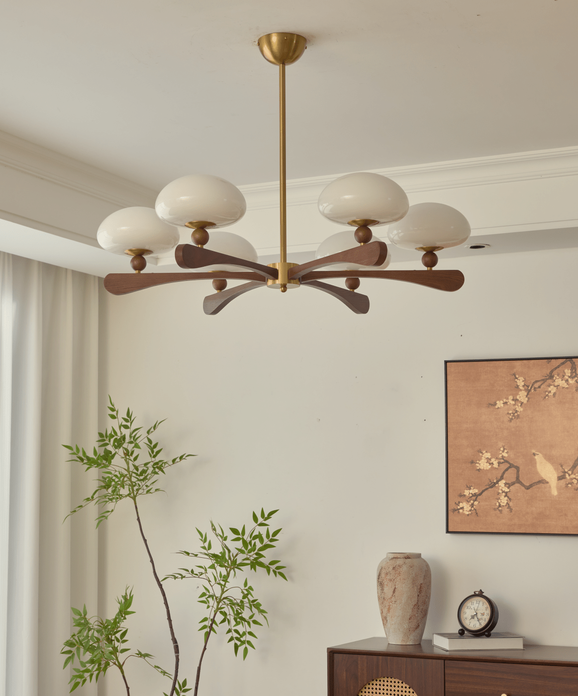 Zayn Round Glass Chandelier