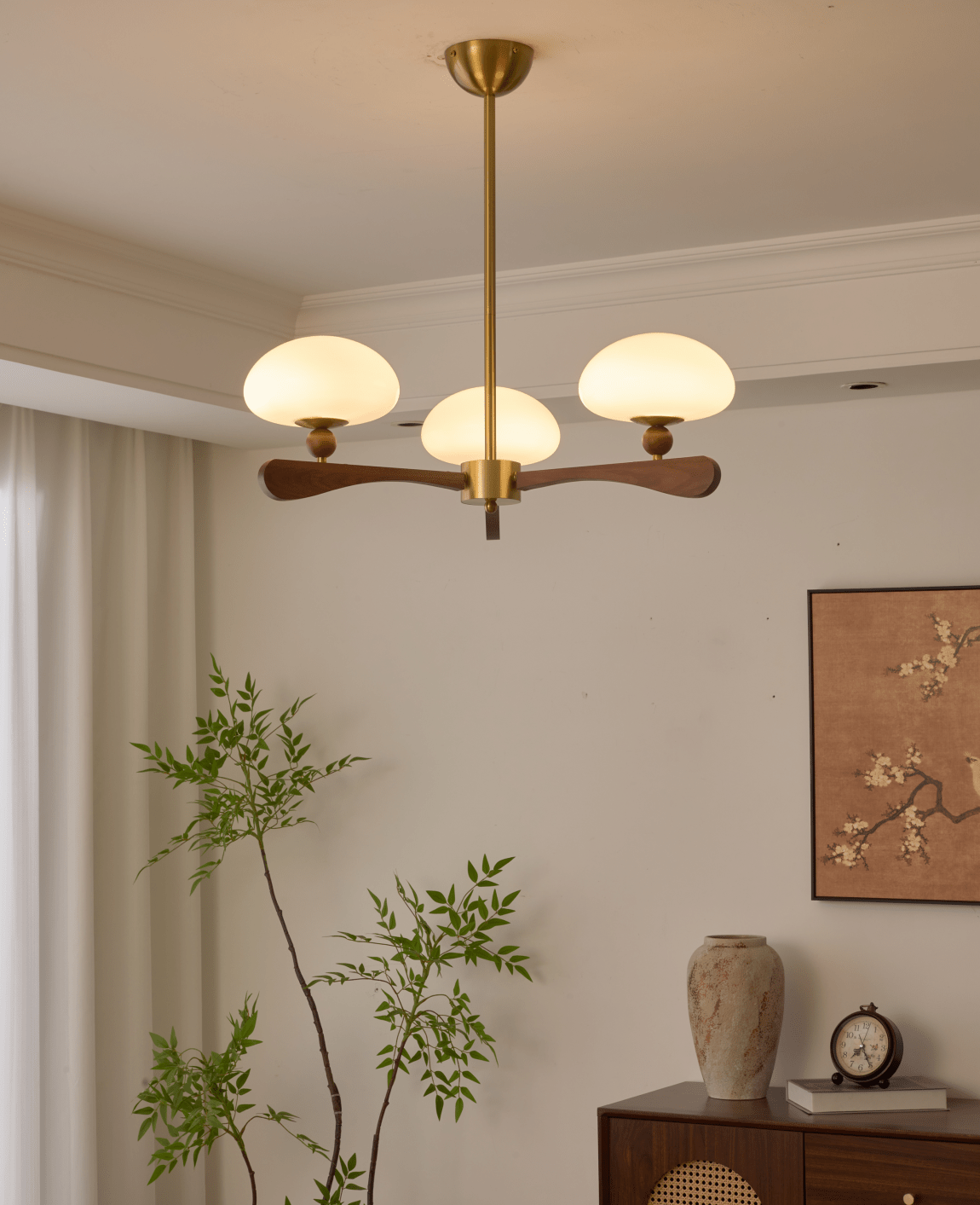 Zayn Round Glass Chandelier