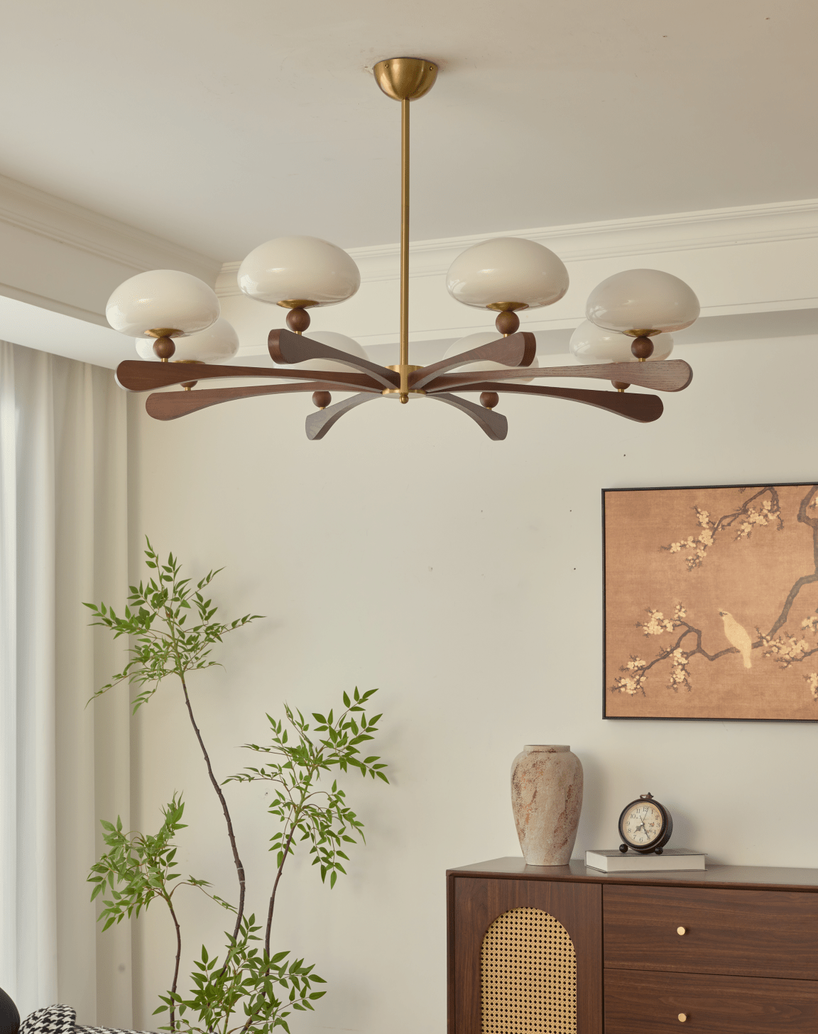 Zayn Round Glass Chandelier