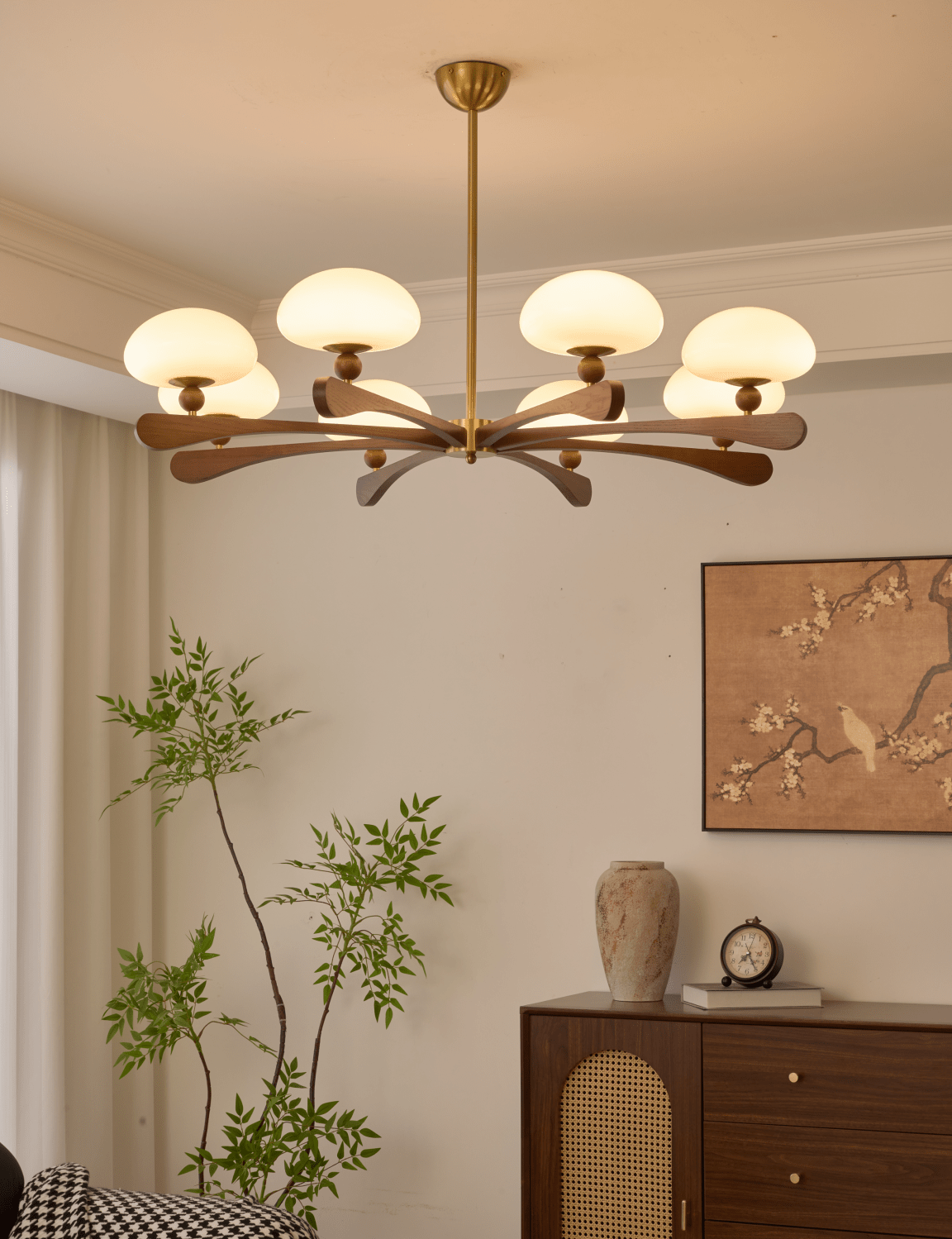 Zayn Round Glass Chandelier