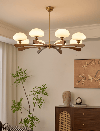 Zayn Round Glass Chandelier