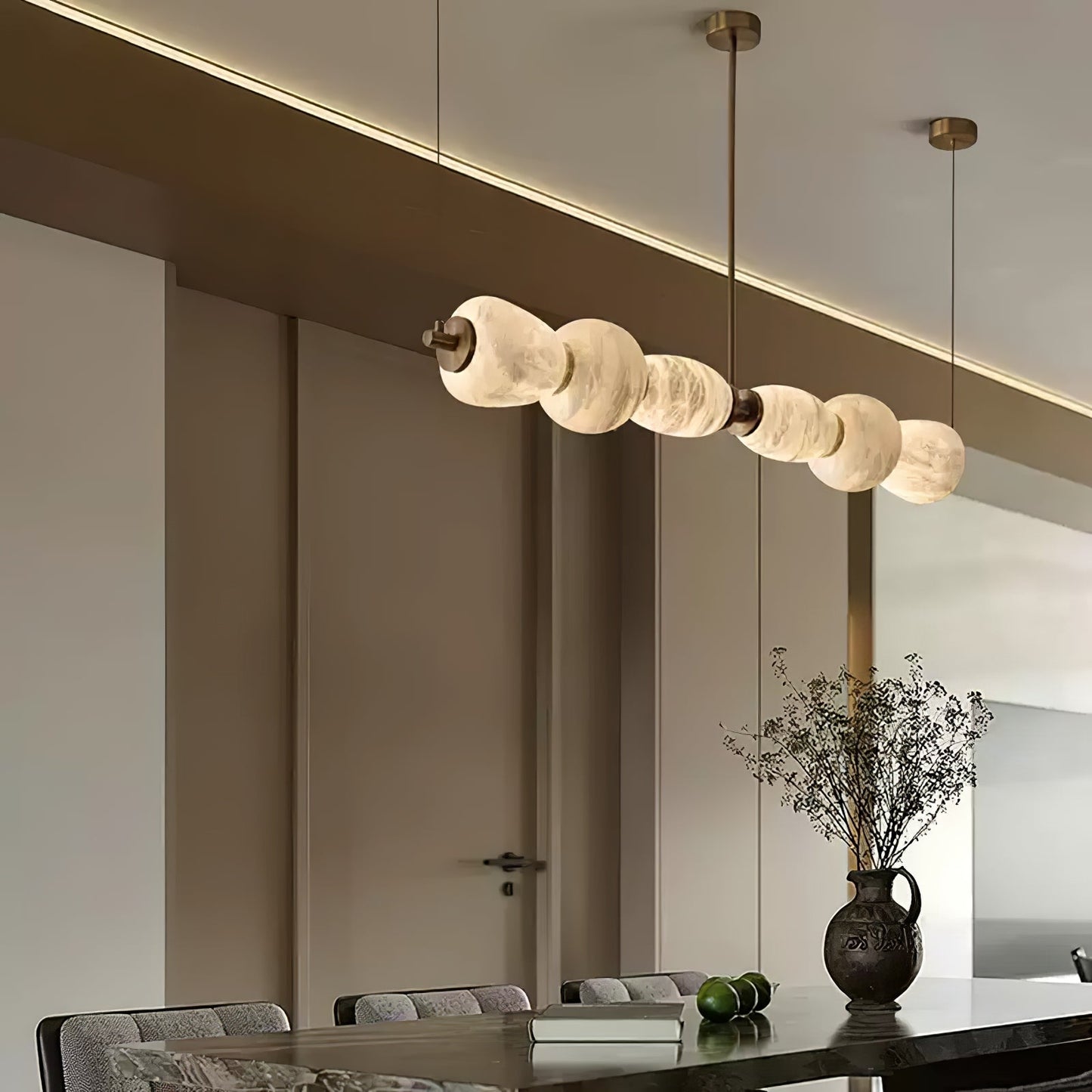 Peyton Alabaster Linear Chandelier