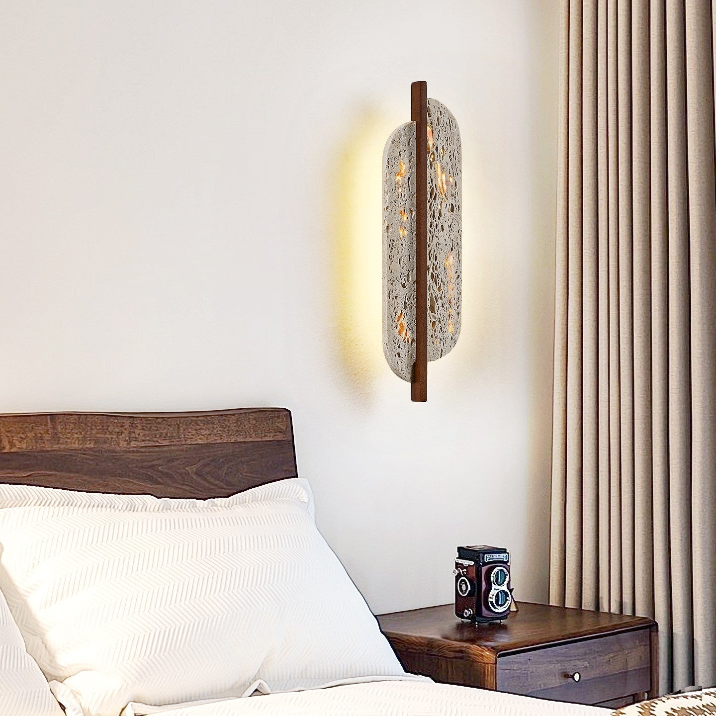 Sara Travertine Wall Light