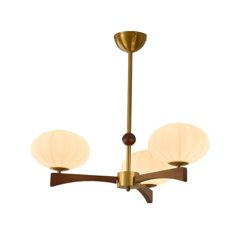 Milan Mid-Century Glass Chandelier