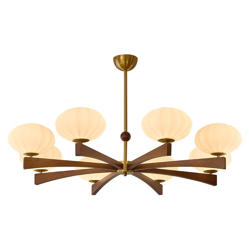 Milan Mid-Century Glass Chandelier