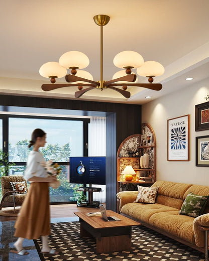 Zayn Round Glass Chandelier