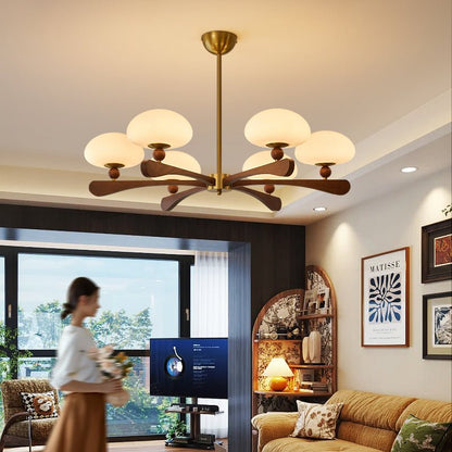 Zayn Round Glass Chandelier