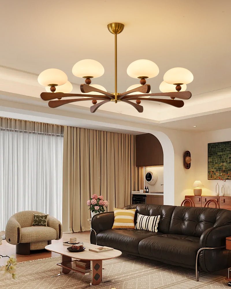 Zayn Round Glass Chandelier