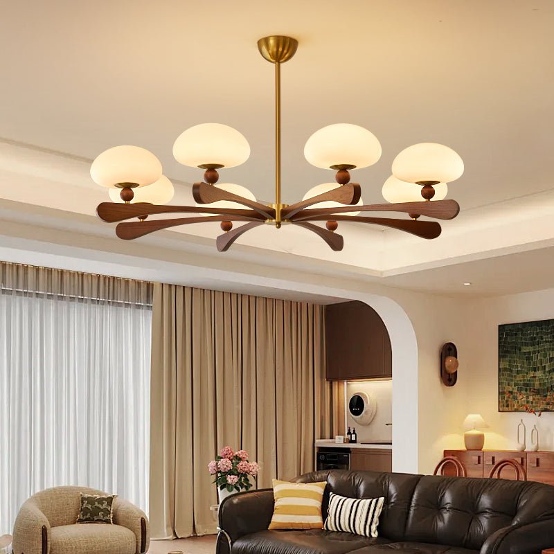 Zayn Round Glass Chandelier