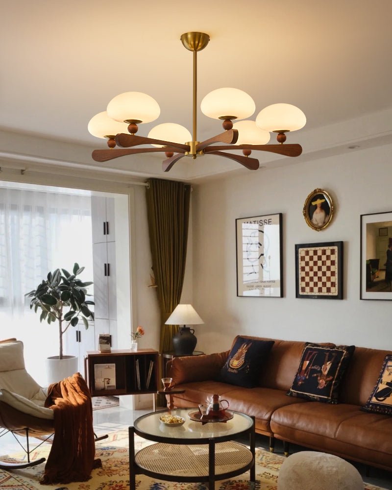 Zayn Round Glass Chandelier