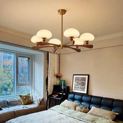 Zayn Round Glass Chandelier