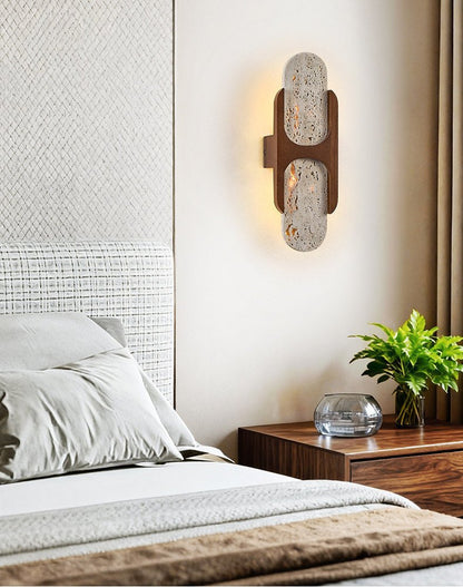 Hallie Travertine Wall Light