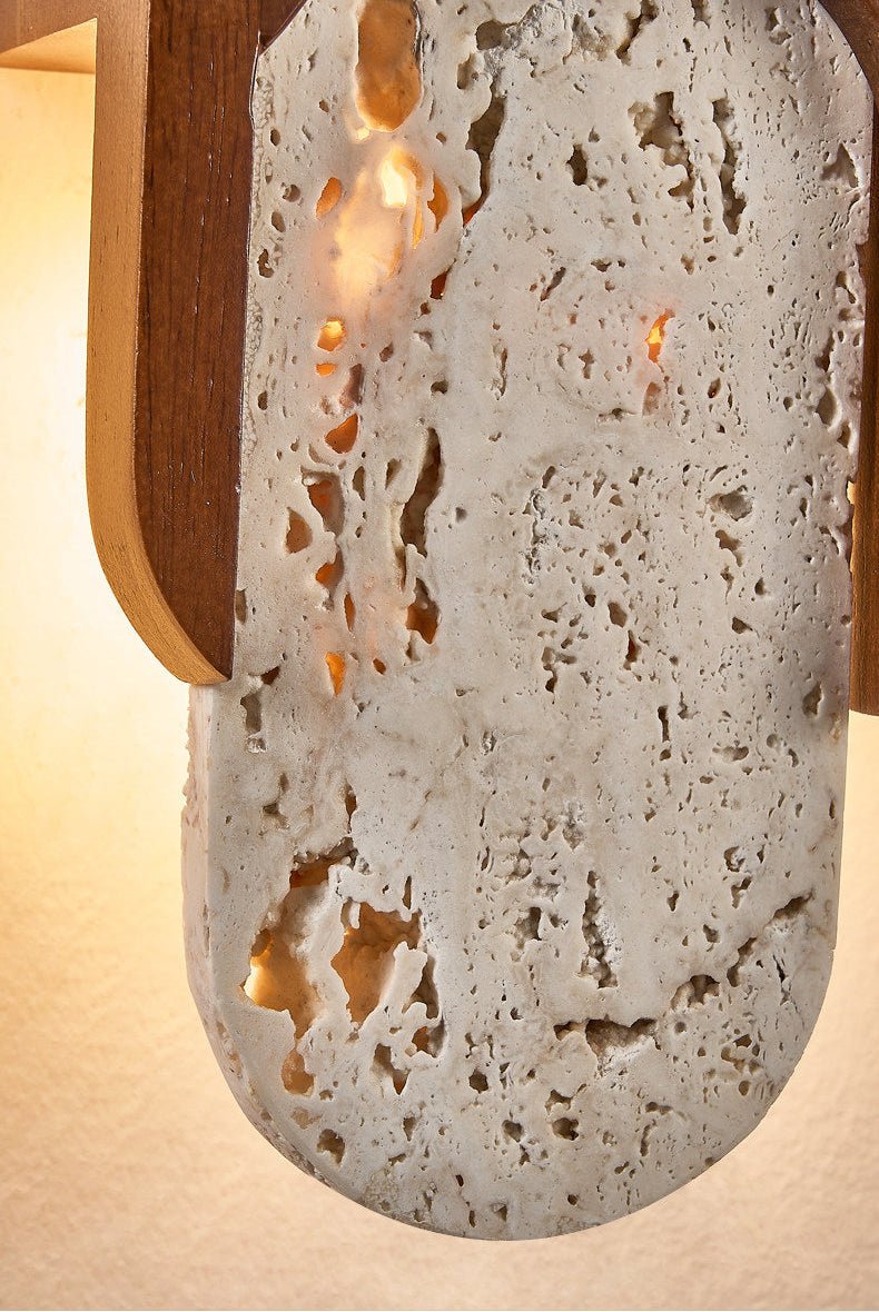 Hallie Travertine Wall Light