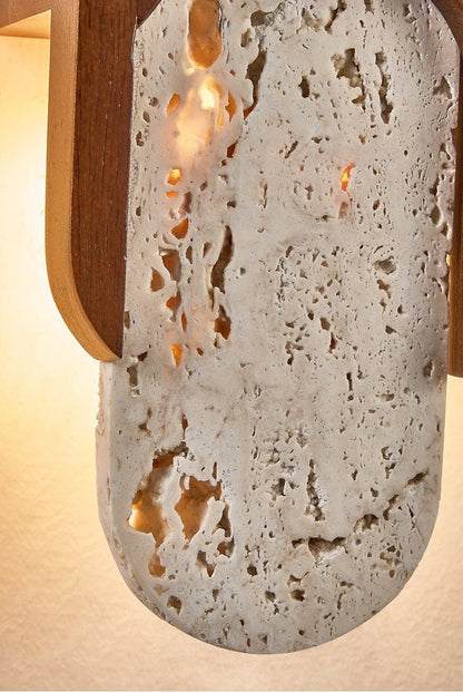 Hallie Travertine Wall Light