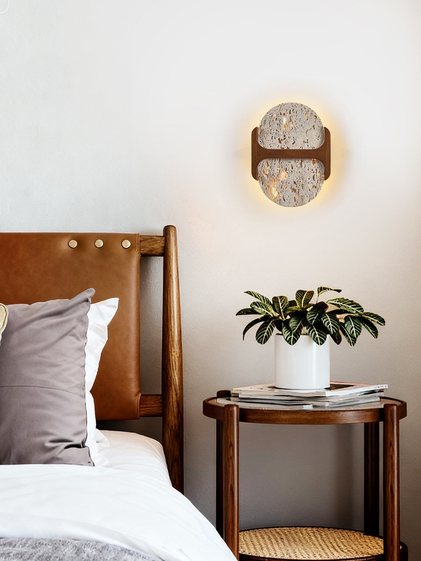 Jett Travertine Wall Light