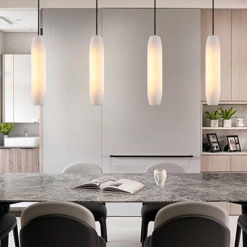 Jonah Alabaster Flute Pendant Light