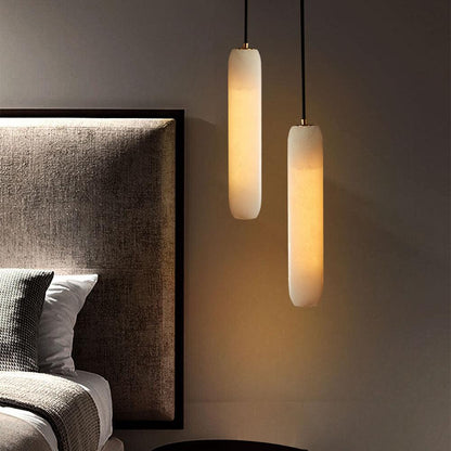 Jonah Alabaster Flute Pendant Light