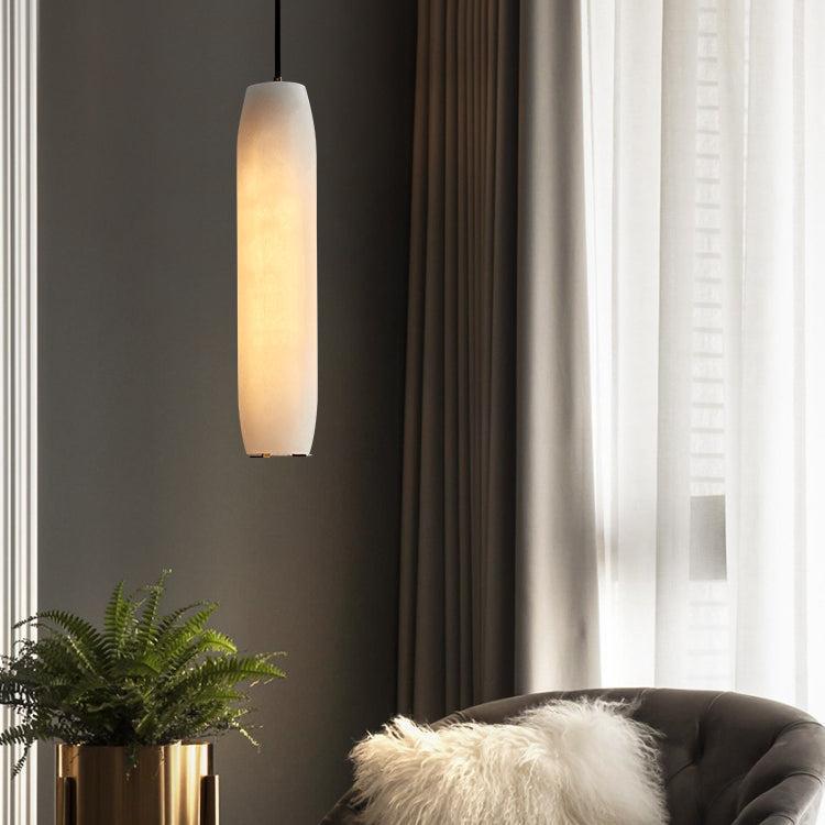Jonah Alabaster Flute Pendant Light