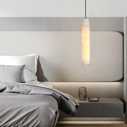Jonah Alabaster Flute Pendant Light