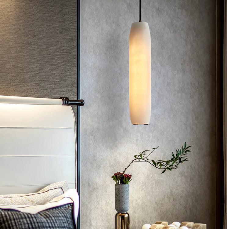 Jonah Alabaster Flute Pendant Light