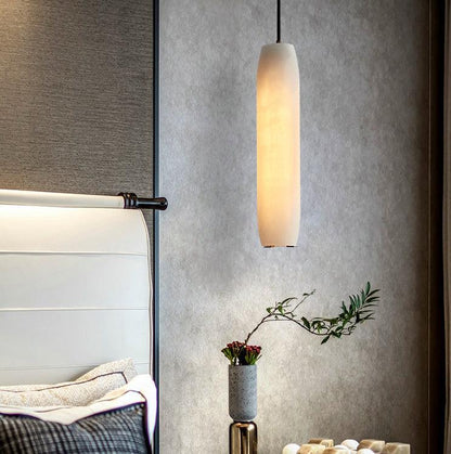 Jonah Alabaster Flute Pendant Light