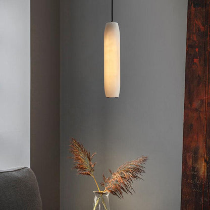 Jonah Alabaster Flute Pendant Light