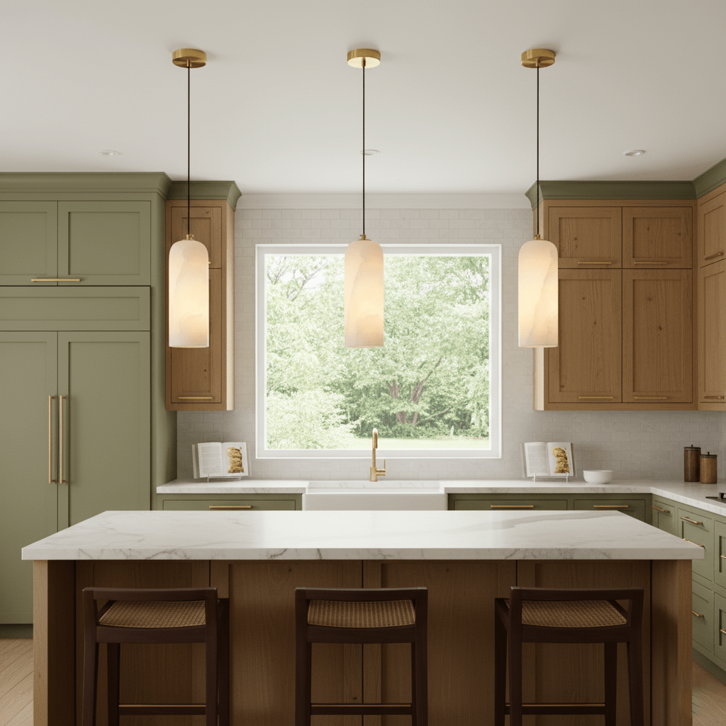 Quinn Alabaster Pendant Lamp