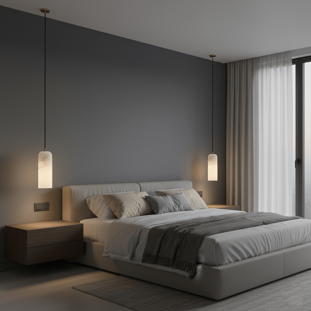 Quinn Alabaster Pendant Lamp