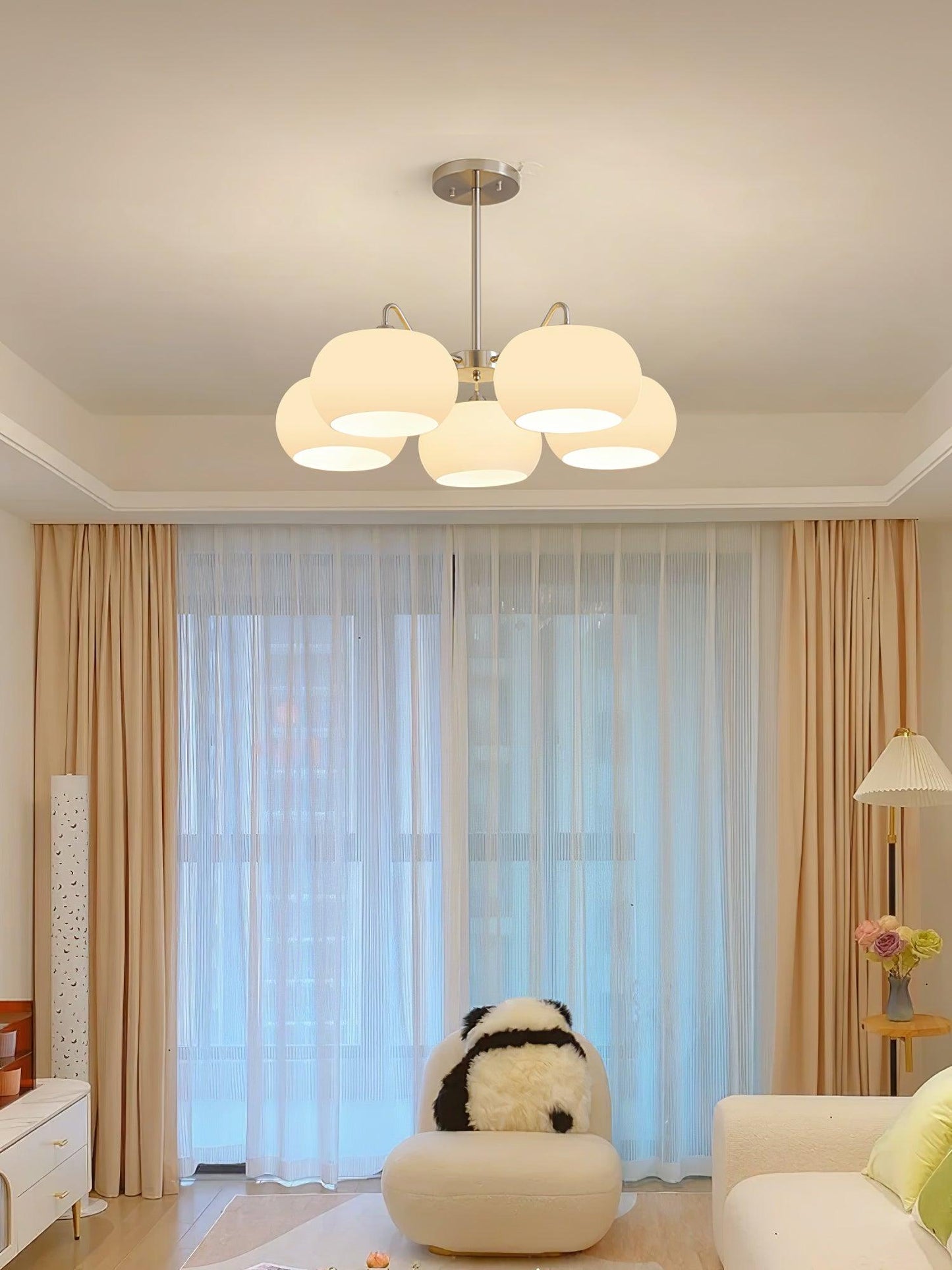 Bennett Glass Round Chandelier