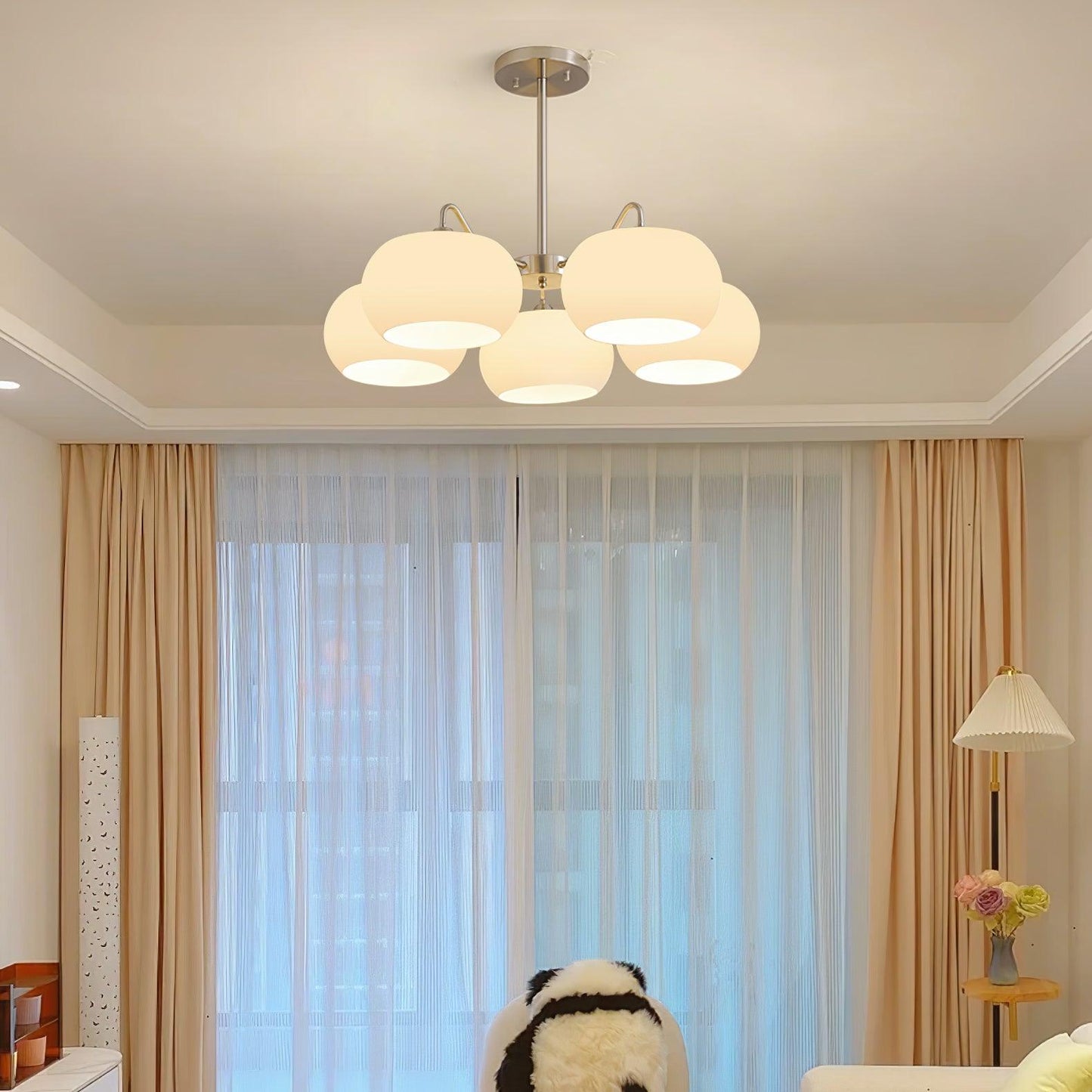 Bennett Glass Round Chandelier