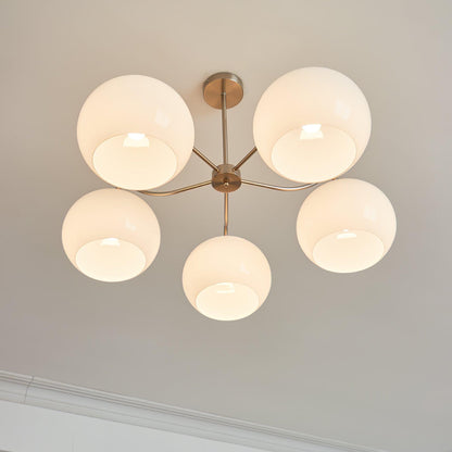 Bennett Glass Round Chandelier
