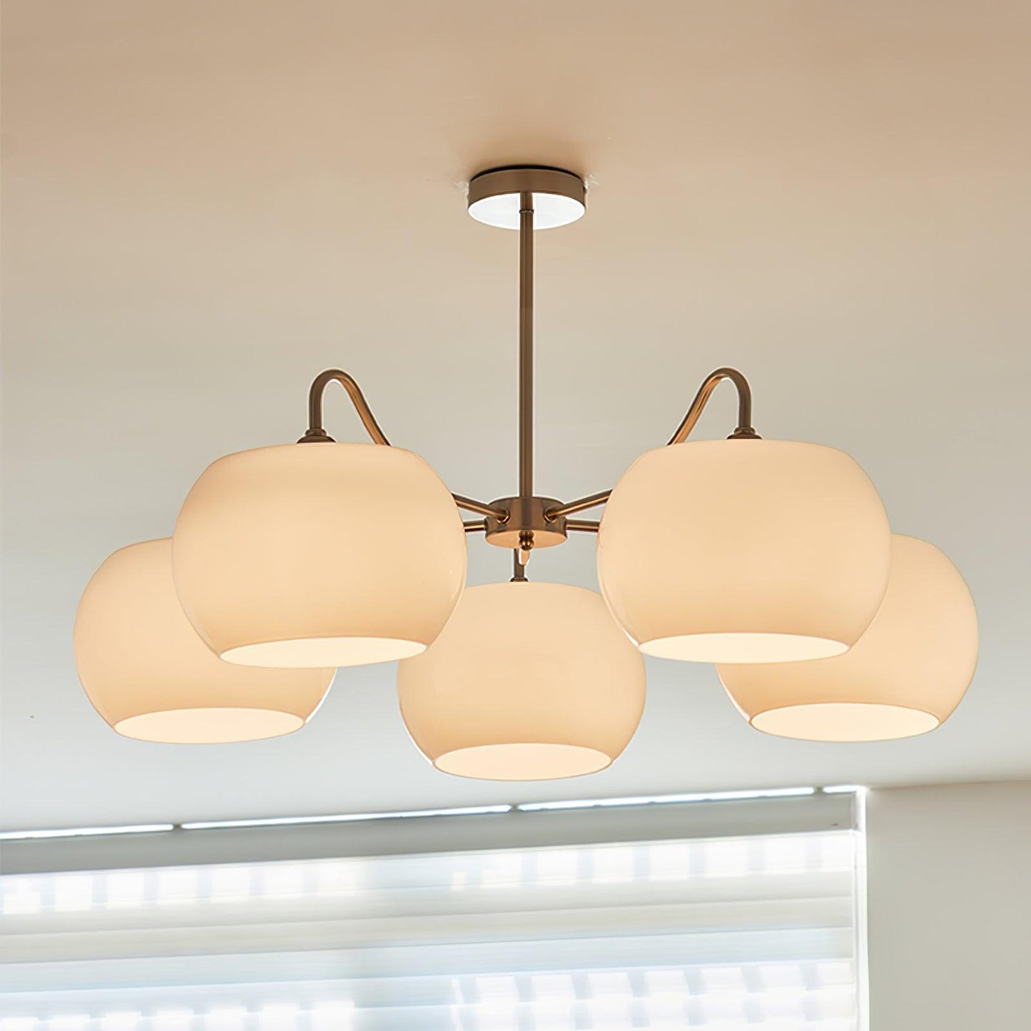 Bennett Glass Round Chandelier