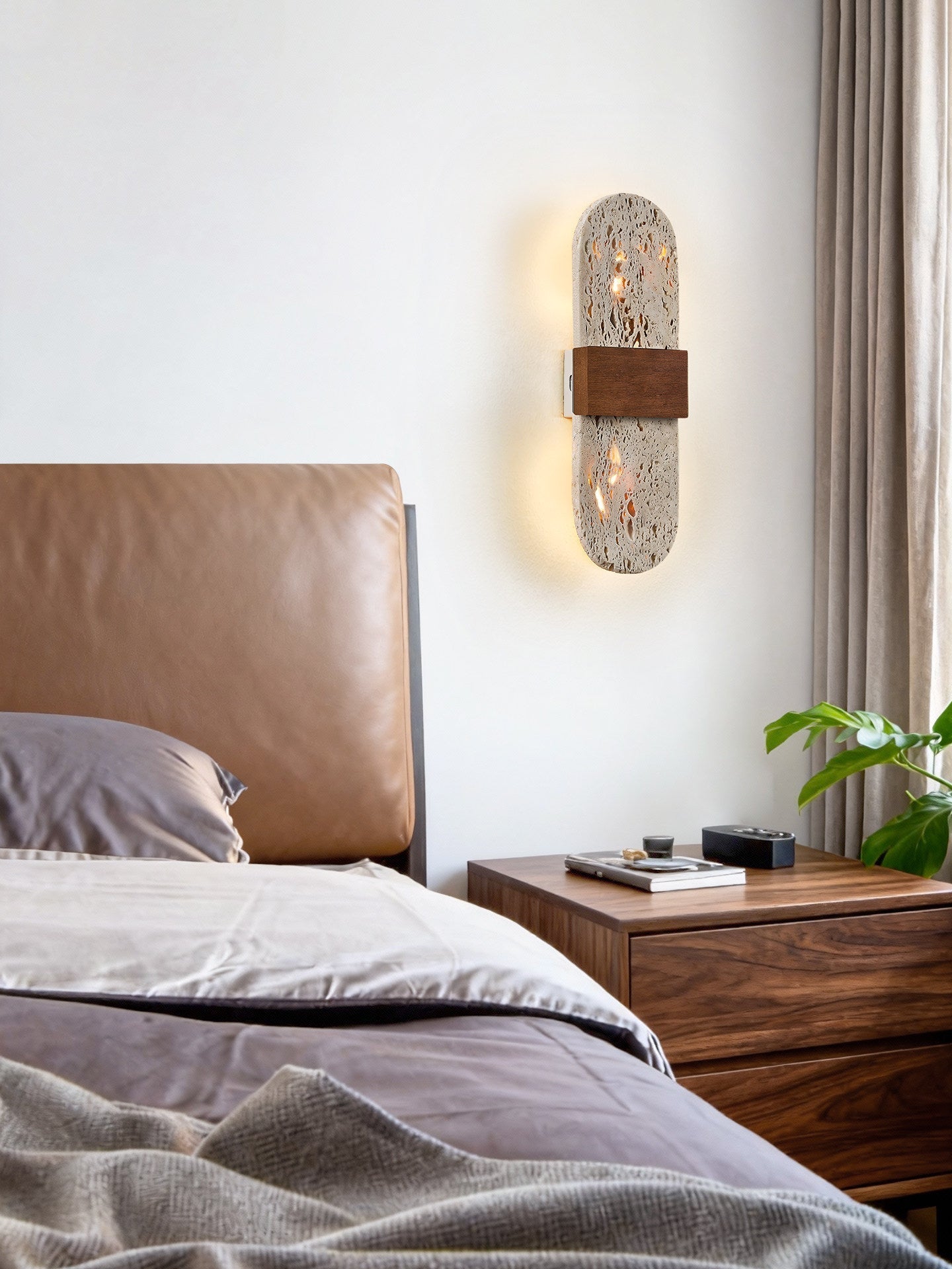 Brody Travertine Wall Light