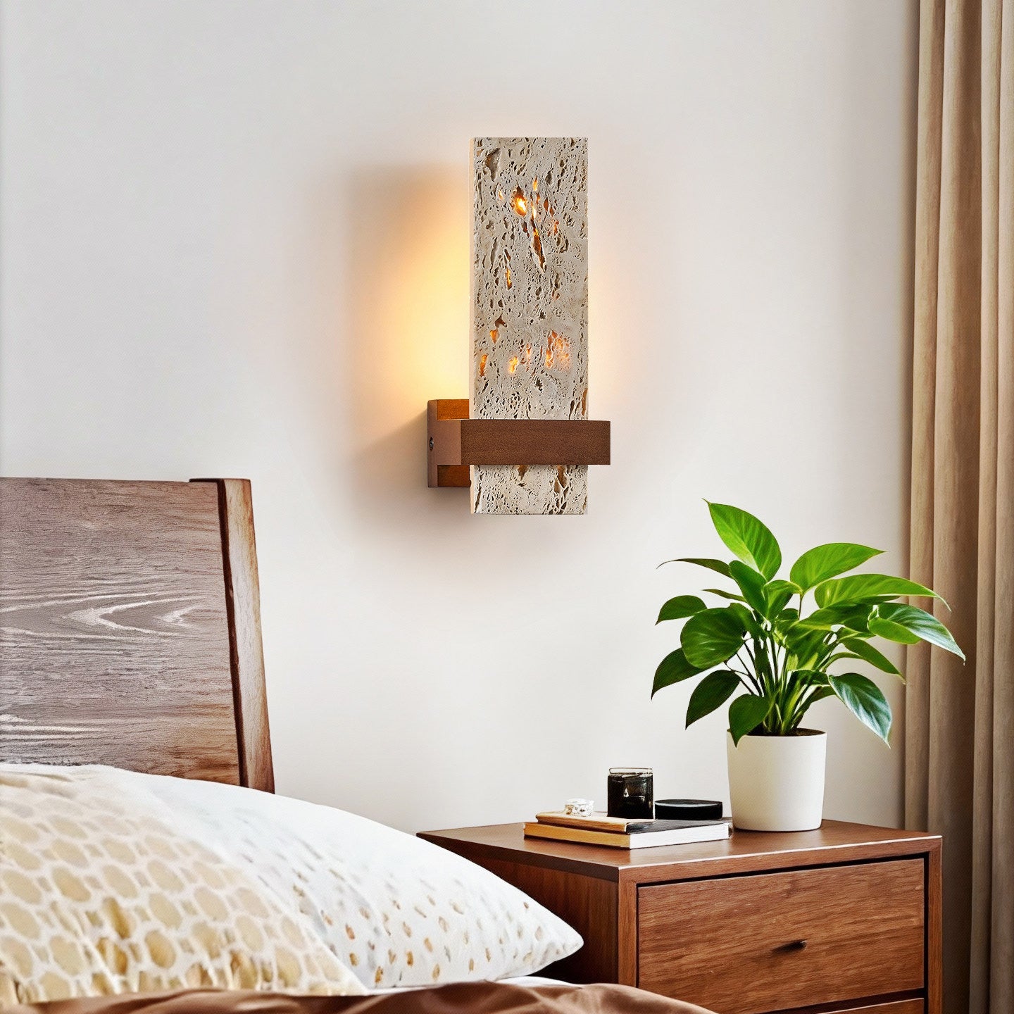 Lilah Travertine Wall Light