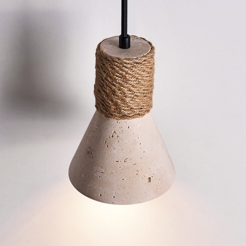 Valeria Travertine Rope Wall Lamp