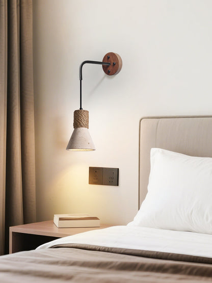 Valeria Travertine Rope Wall Lamp