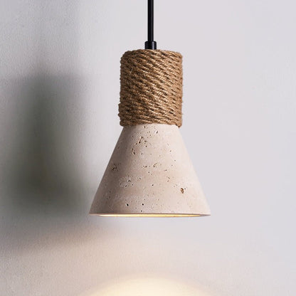 Valeria Travertine Rope Wall Lamp