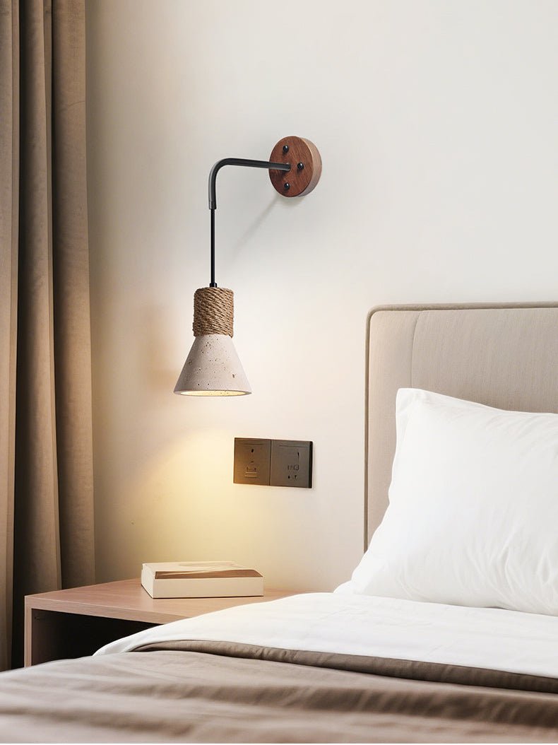 Valeria Travertine Rope Wall Lamp