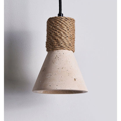 Valeria Travertine Rope Wall Lamp
