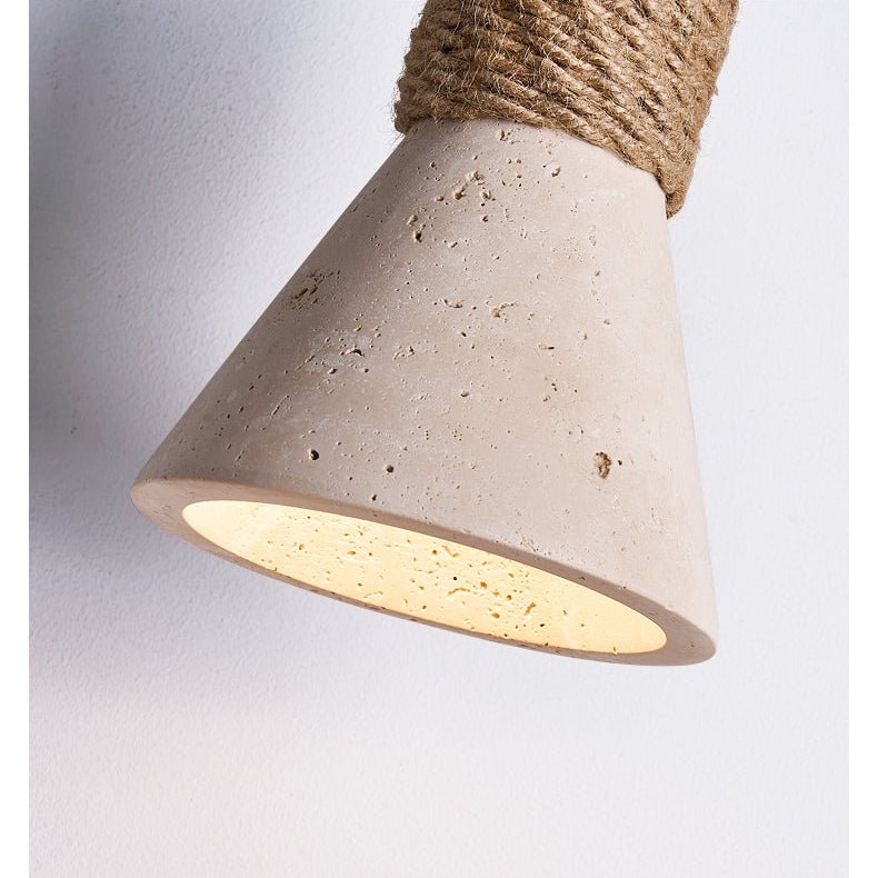 Valeria Travertine Rope Wall Lamp