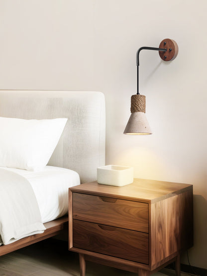 Valeria Travertine Rope Wall Lamp