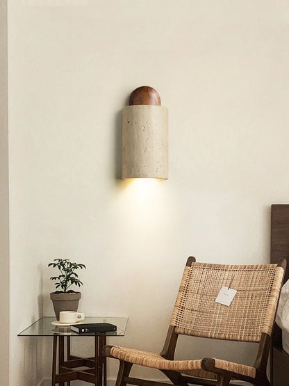 Matias Travertine Wall Sconce