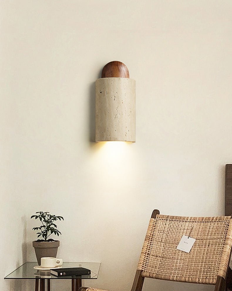 Matias Travertine Wall Sconce