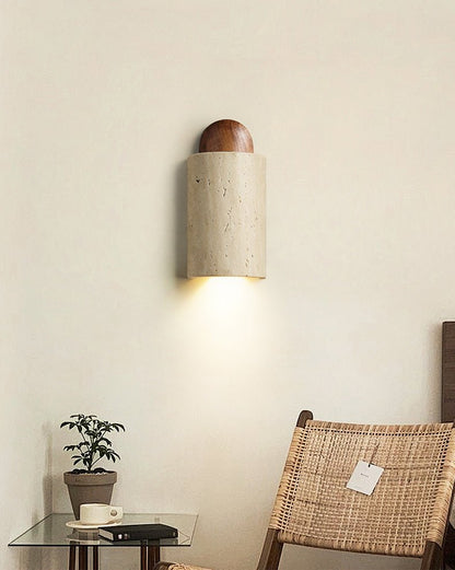 Matias Travertine Wall Sconce